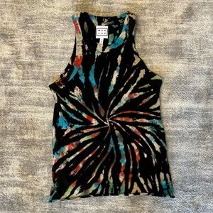 WESLEY WSLY Rivington Bandier tank top (black tie dye)